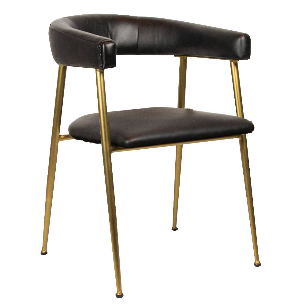 Designer Stuhl mit Messing Fuss