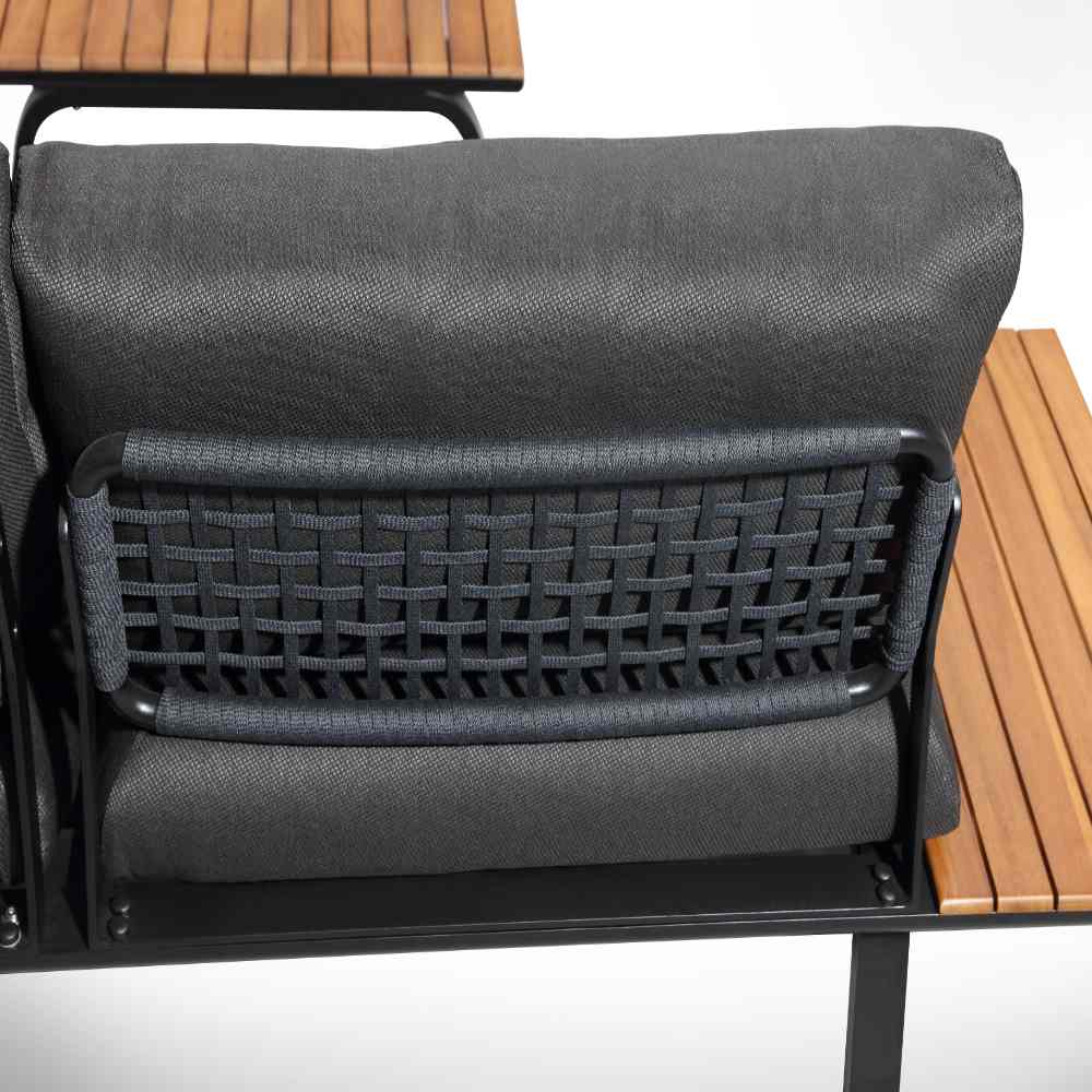 Punto Ecklounge schwarz Detailansicht