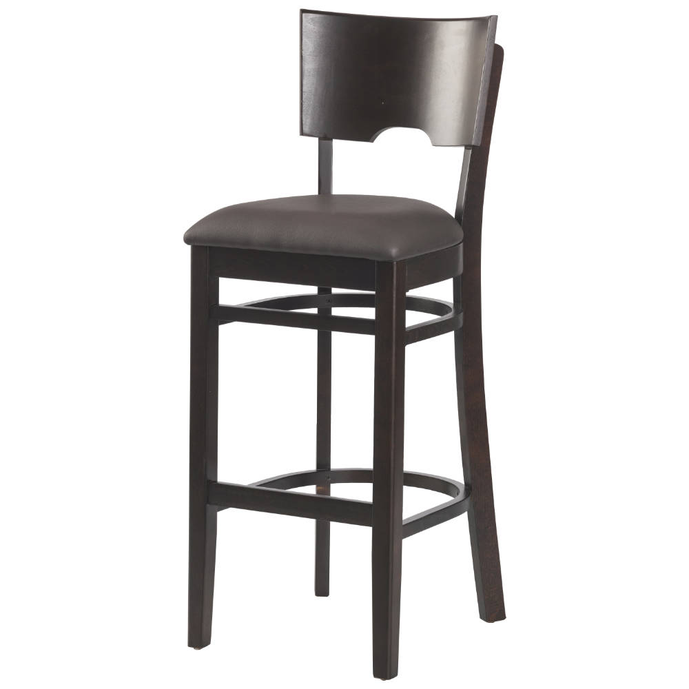 Barhocker Clarissa, Buchenholz, gepolsterter Sitz