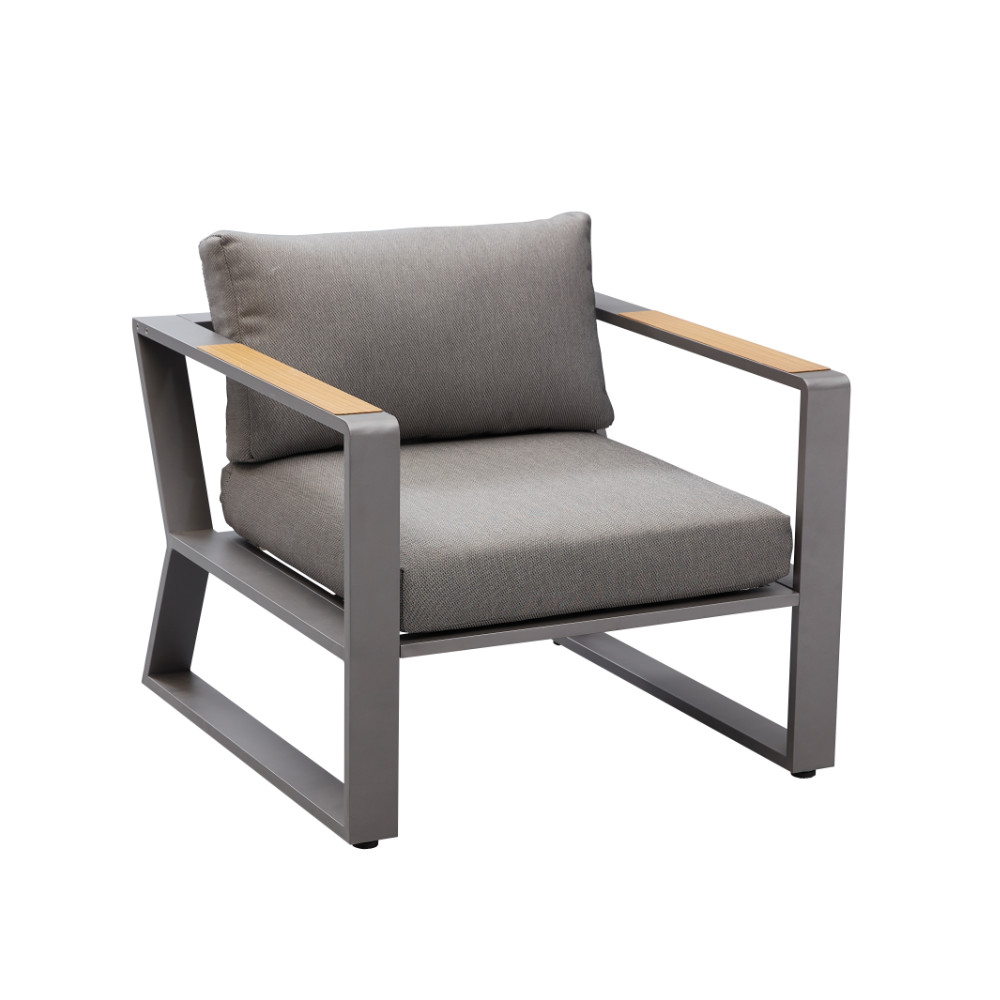 Loungegruppe Exee Higold schwarz Singlesofa