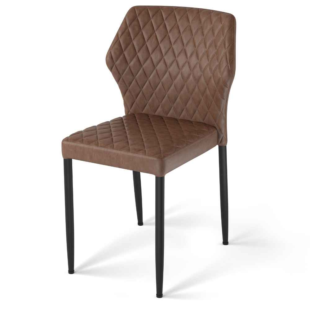 Polsterstuhl Louis cognac