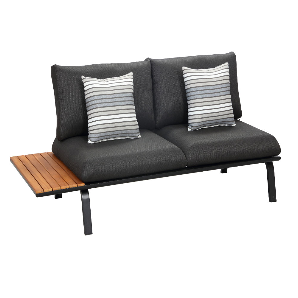 Punto Ecklounge schwarz Doppelsofa links