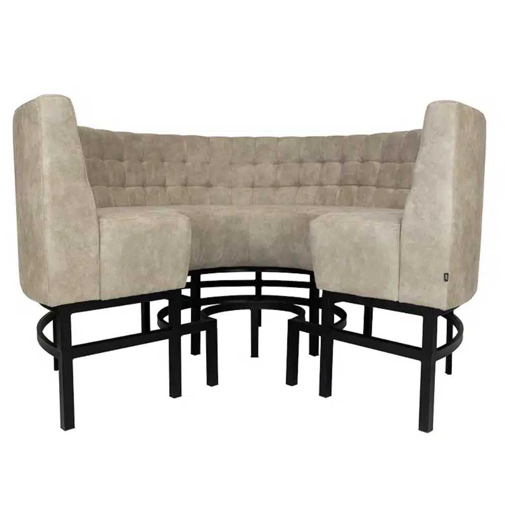 Viggo Hochbank creme 3/4-rund  