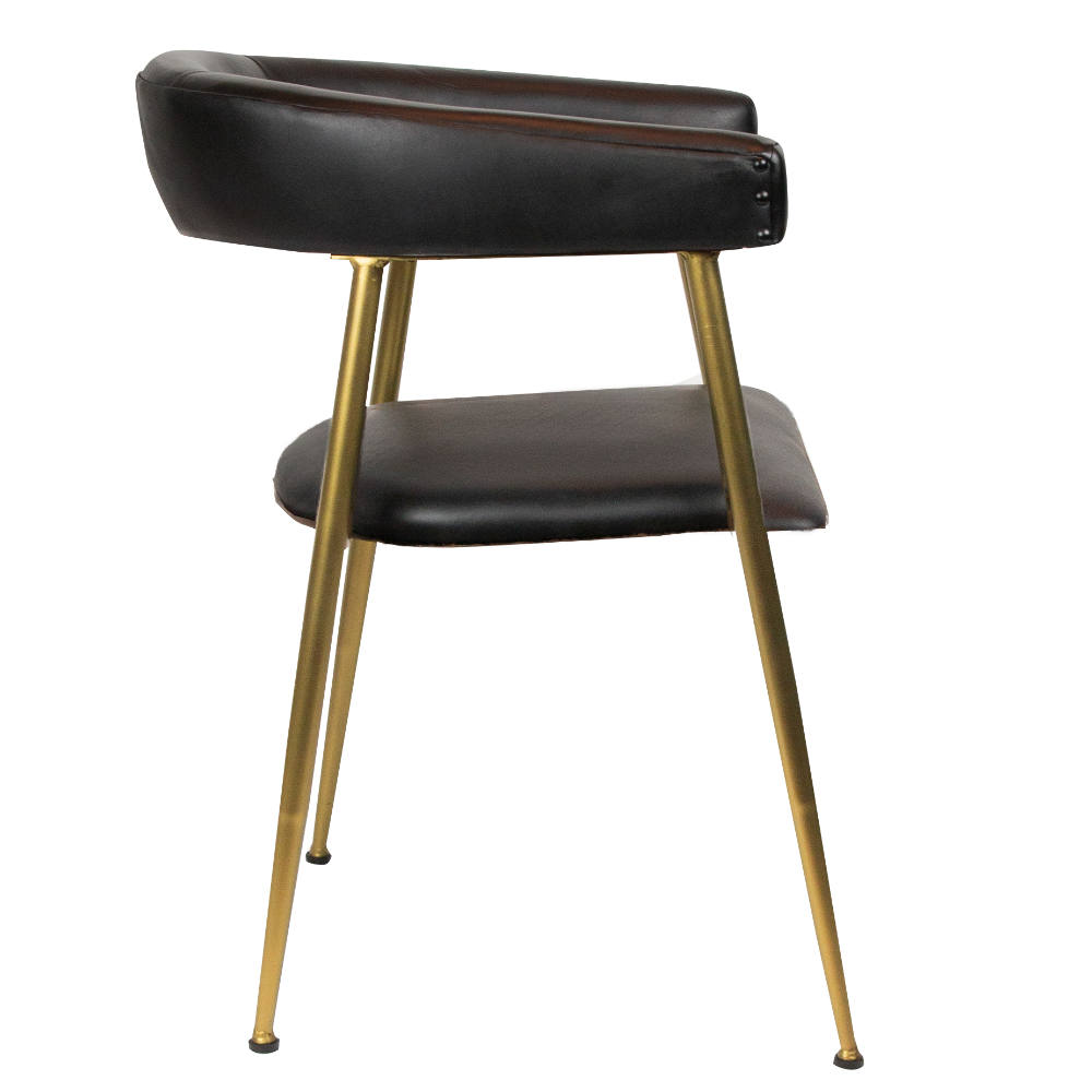 Designer Stuhl mit Büffelnder für die Gastronomie