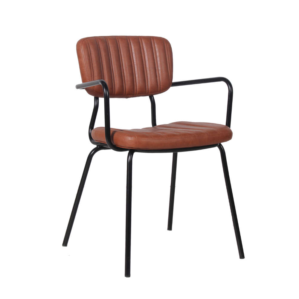 Bistrostuhl Pepe mit Armlehnen cognac 