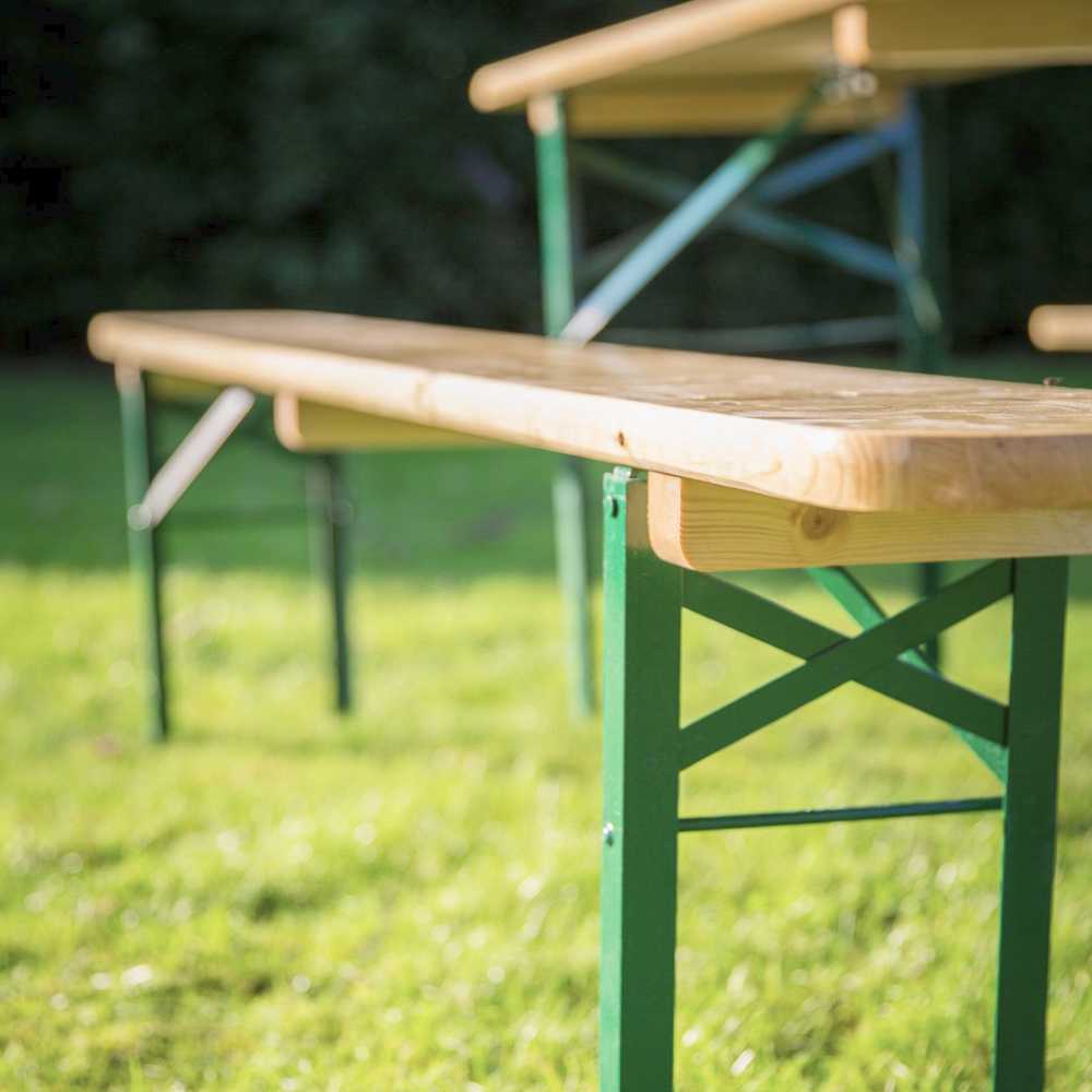Detailaufnahme Bierbank