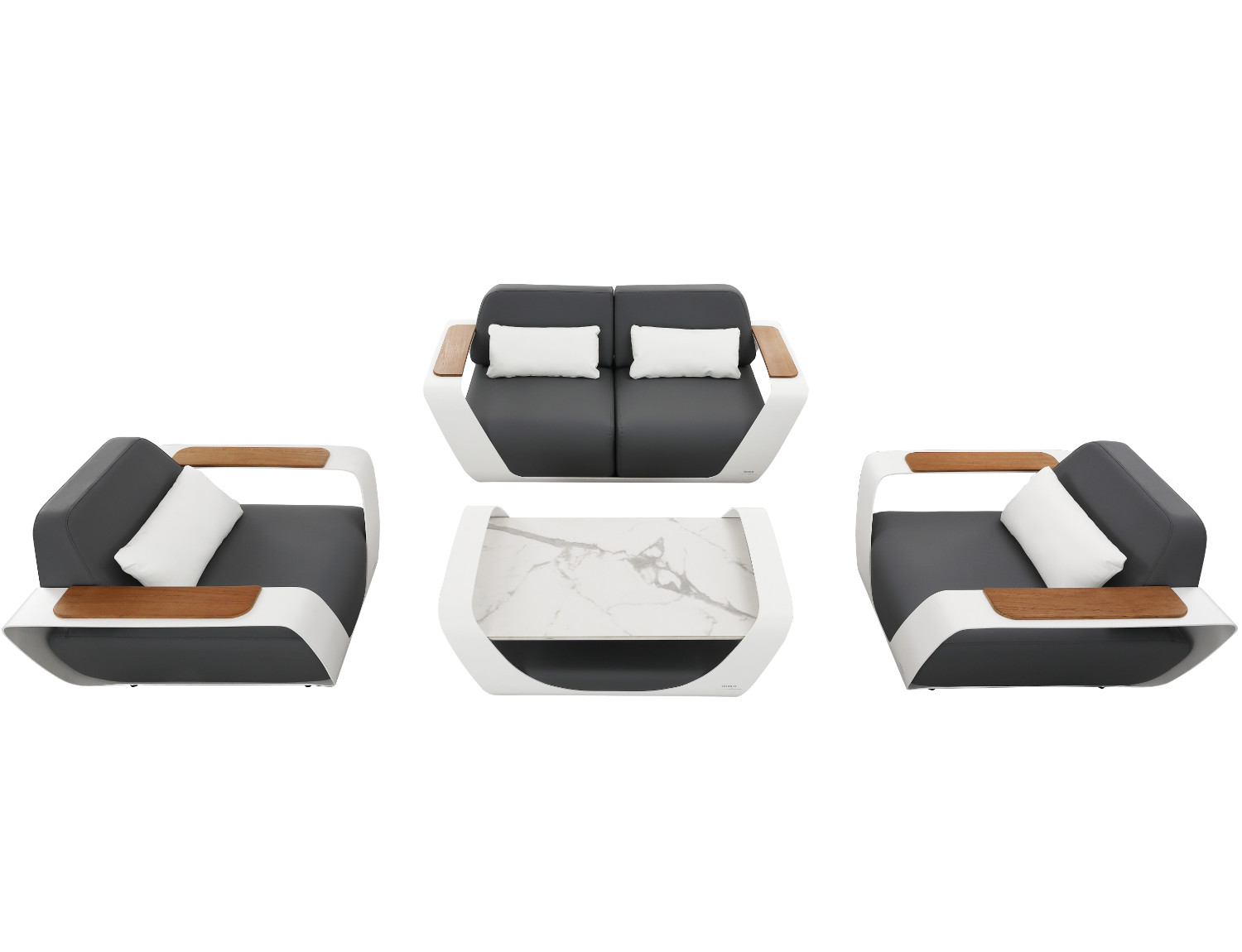 Terrasse Onda PU Leder