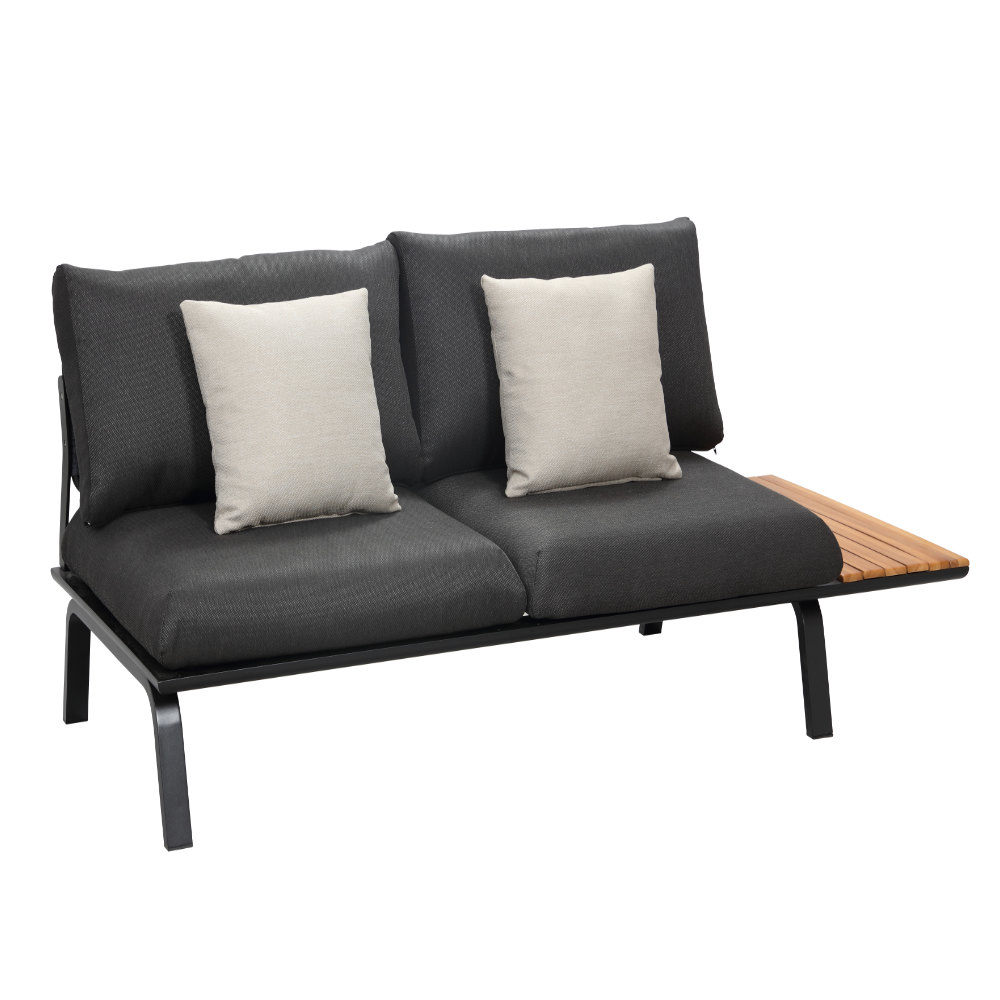 Punto Ecklounge schwarz Doppelsofa rechts