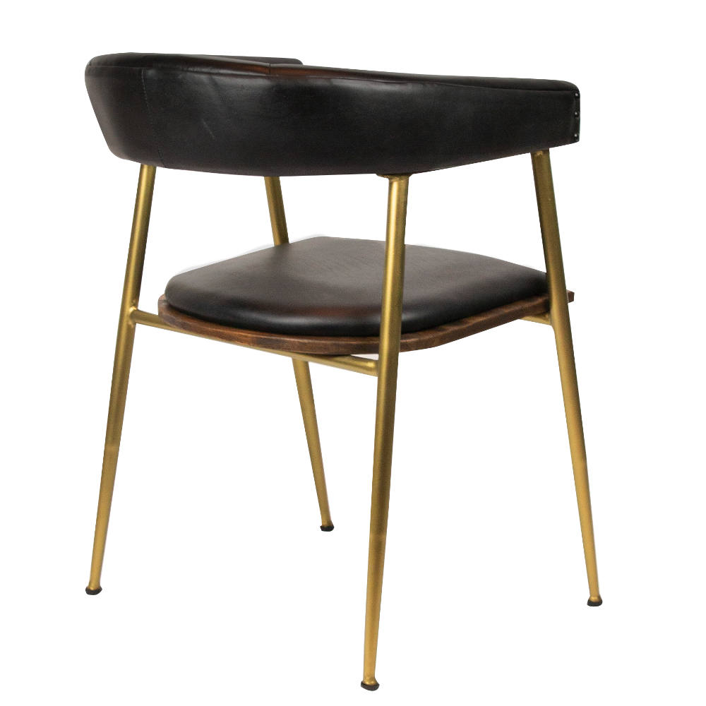 Designer Stuhl mit Messing Fuss