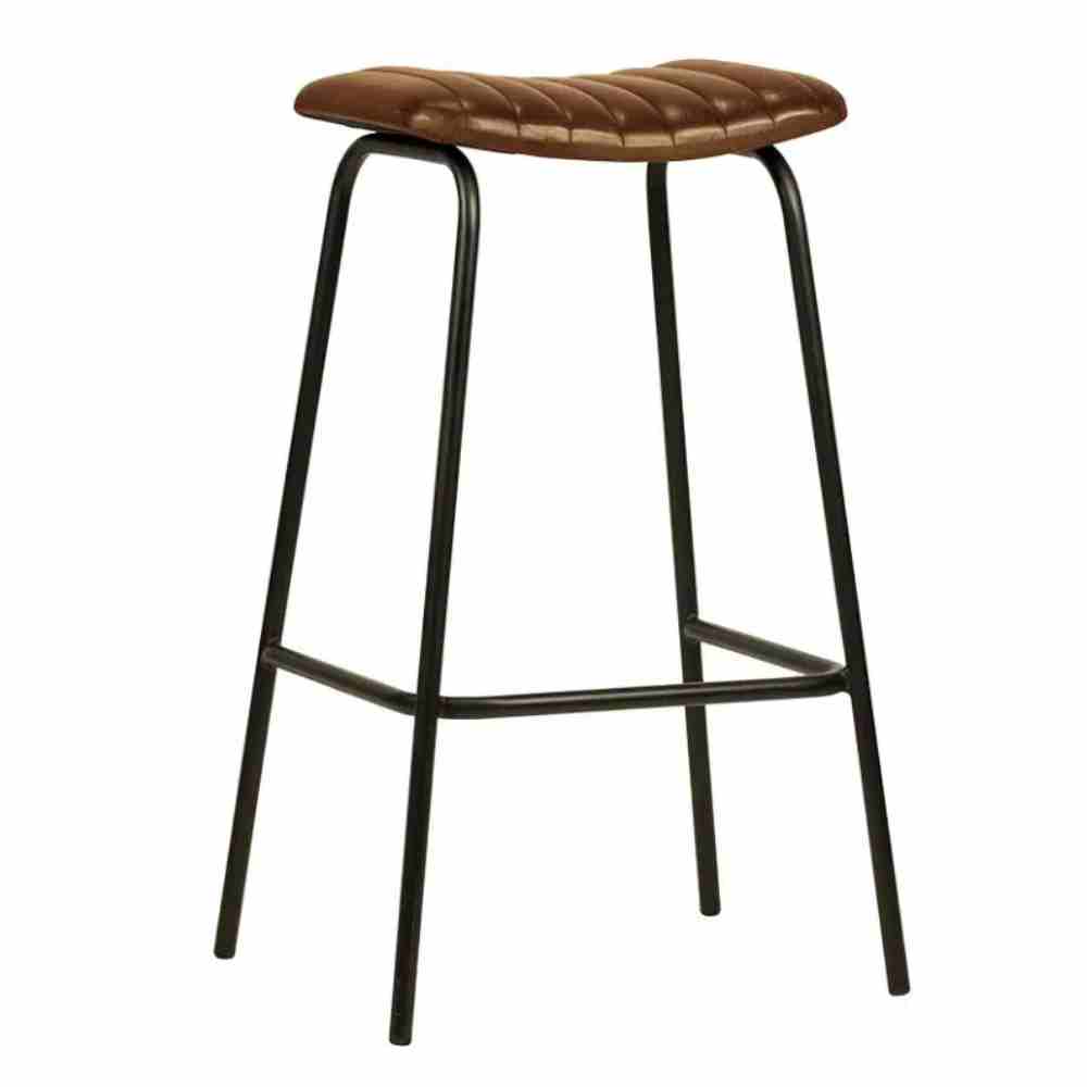 Echtleder Barhocker Zavi cognac