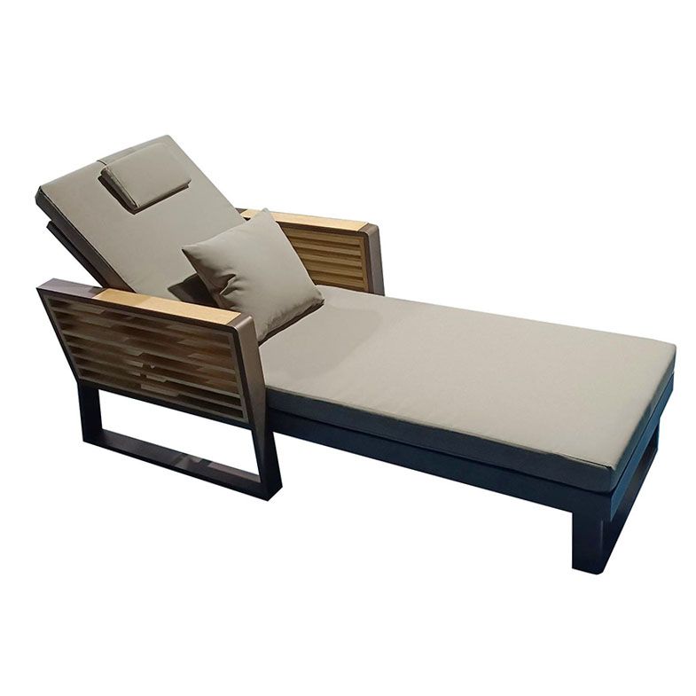 New York Sunlounger Brown/Taupe