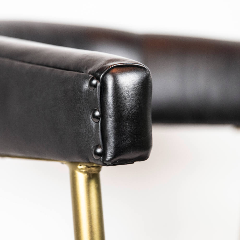 Designer Stuhl mit Messing Fuss