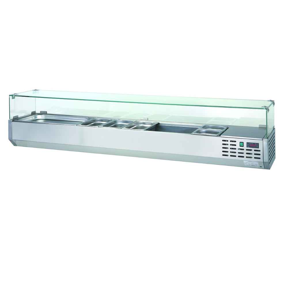 Aufsatzkühlvitrine  8 x GN 1/4