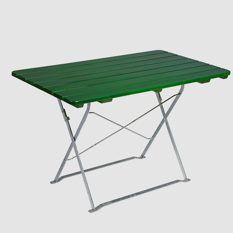 Original bayrischer Biergartentisch 120x70 klappbar grün