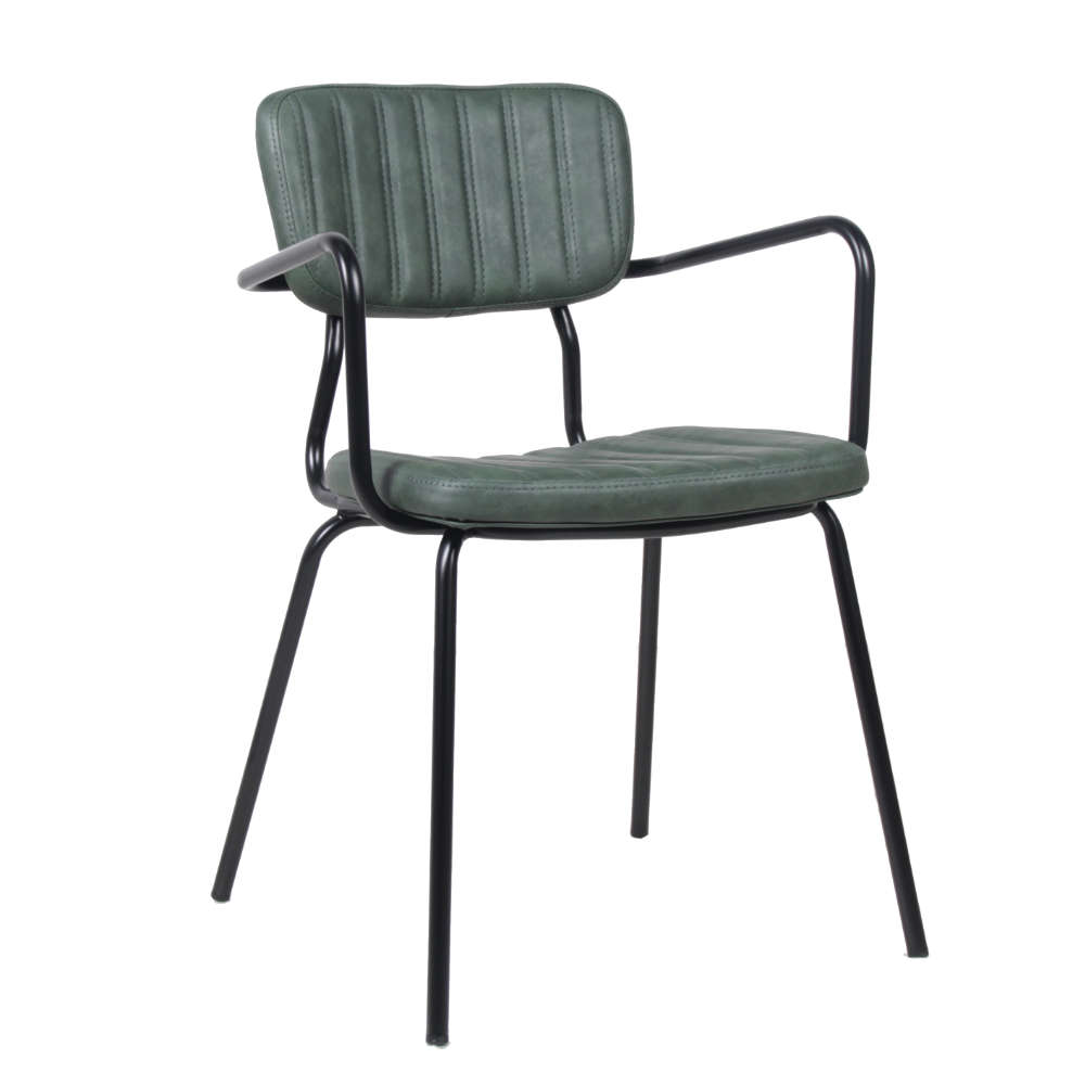 Bistrostuhl Pepe mit Armlehnen grün