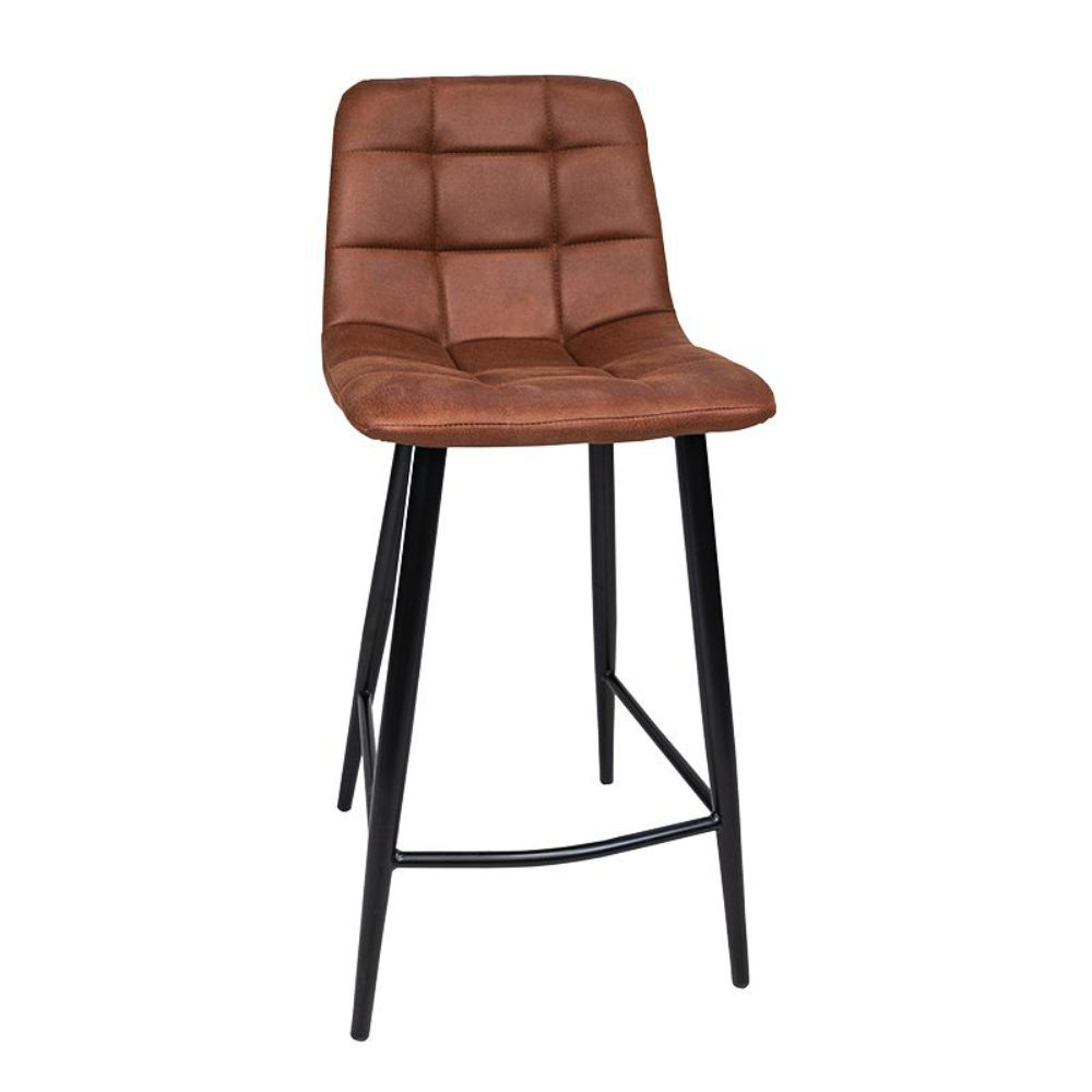 niedriger Barhocker Lauren cognac