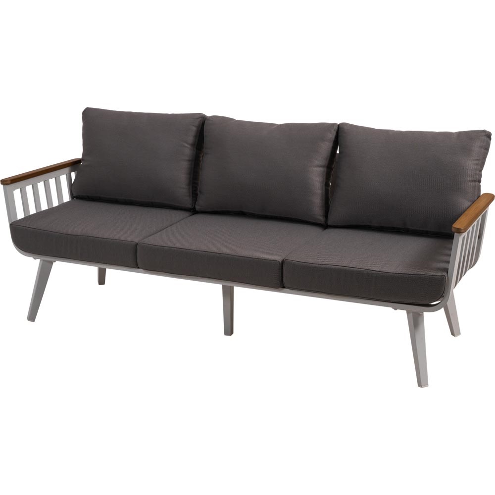 Amalfi-weiss5 Lounge-Set Amalfi dunkelgrau