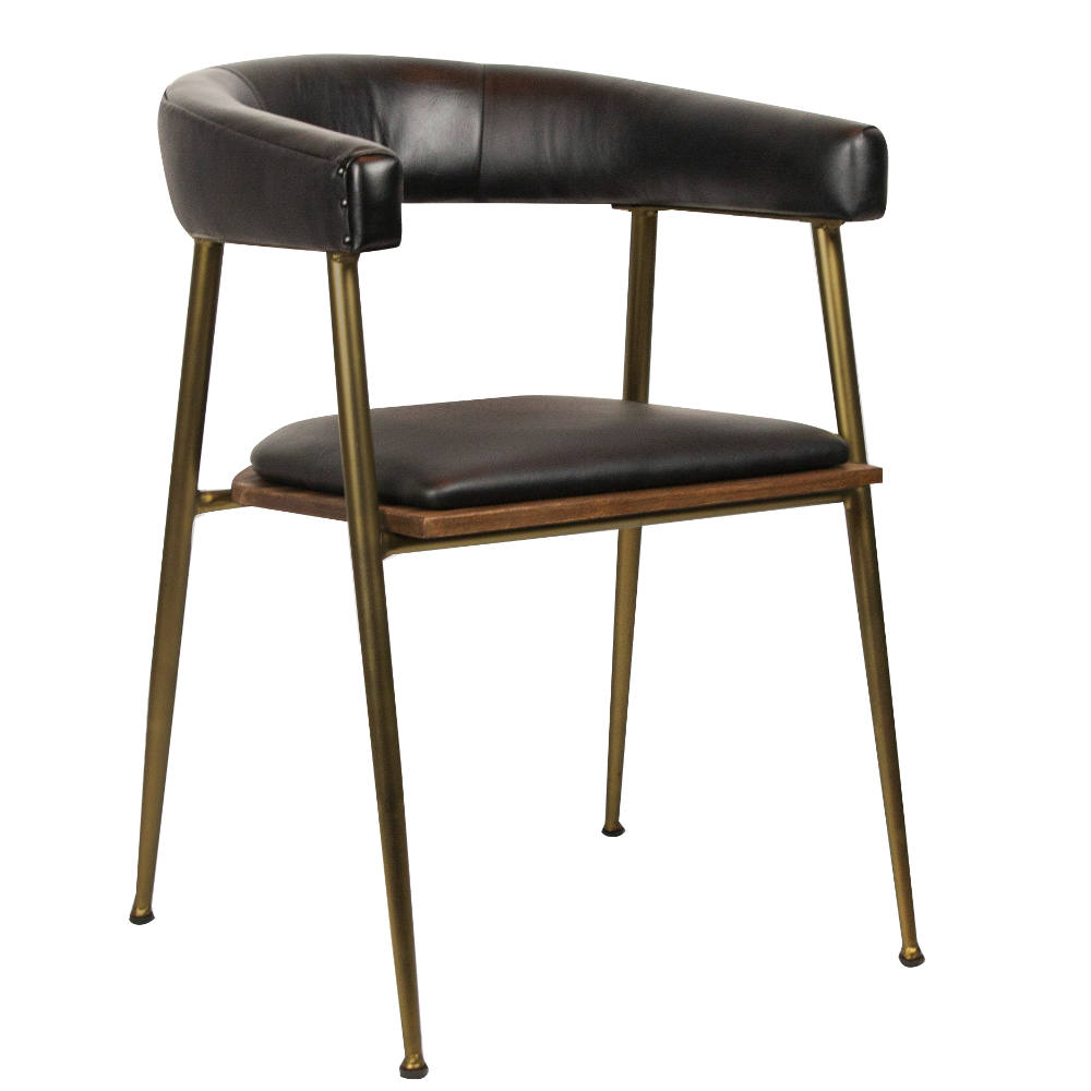 exklusiver Designerstuhl, bequem mit Büffelleder